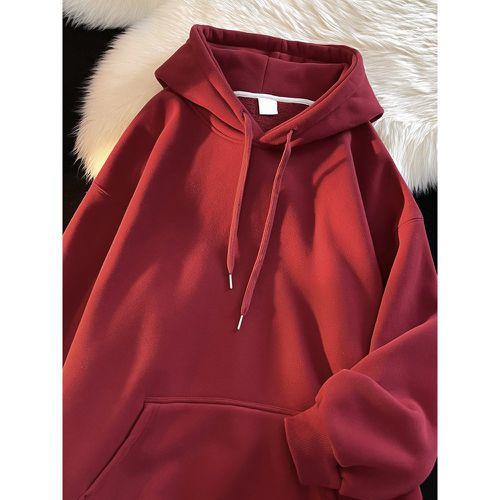 Men's Cotton Casual Pockets Long Sleeve Hoodie - milanoo.com - Modalova