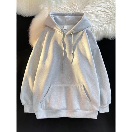 Men's Cotton Casual Pockets Long Sleeve Hoodie - milanoo.com - Modalova