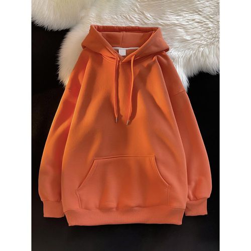 Men's Cotton Casual Pockets Long Sleeve Hoodie - milanoo.com - Modalova