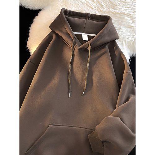 Men's Cotton Casual Pockets Long Sleeve Hoodie - milanoo.com - Modalova