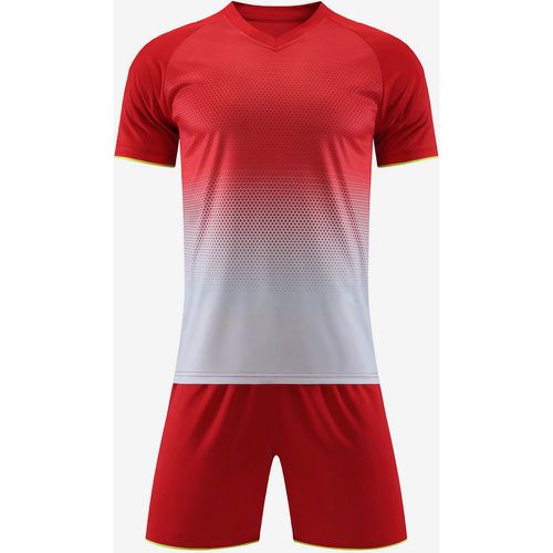 Men's Football Uniform Suit Short-Sleeved Adults and Kids Jersey - milanoo.com - Modalova