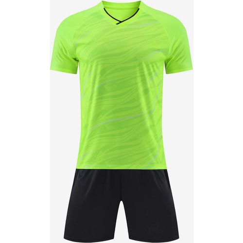 Breathable Football Uniform Set for Adults Men's Training Activewear Uniform - milanoo.com - Modalova