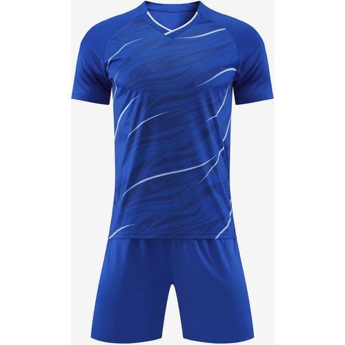 Breathable Football Uniform Set for Adults Men's Training Activewear Uniform - milanoo.com - Modalova