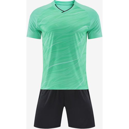 Breathable Football Uniform Set for Adults Men's Training Activewear Uniform - milanoo.com - Modalova