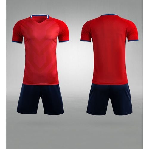 Men's Football Uniform Adult Training Jersey Sports Top and Shorts - milanoo.com - Modalova