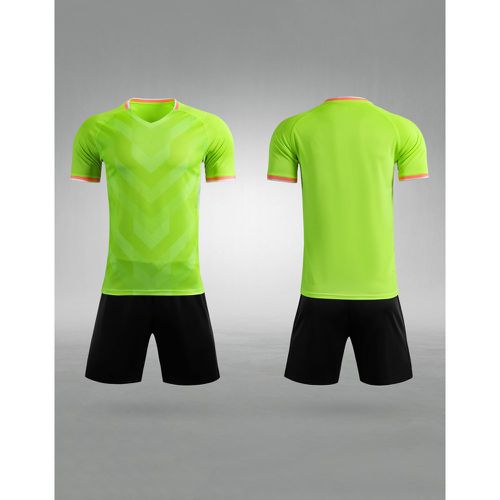 Men's Football Uniform Adult Training Jersey Sports Top and Shorts - milanoo.com - Modalova