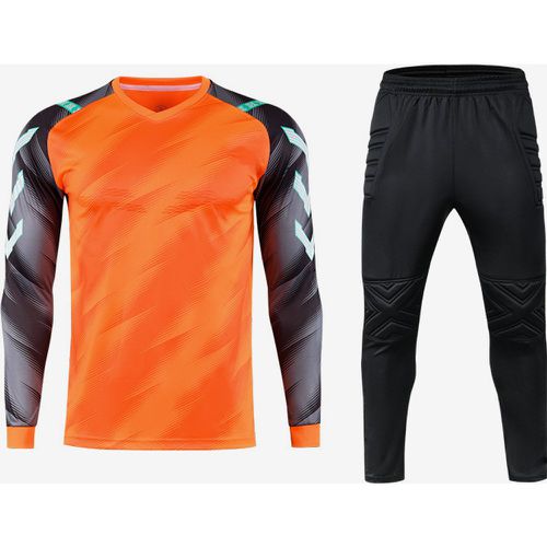 Men's Football Goalkeeper Uniform Suit Adult Sports Breathable Jersey Training Uniform - milanoo.com - Modalova