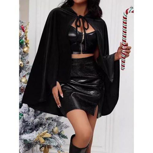 Women's Christmas Red Cloak Cape Holidays Costumes - milanoo.com - Modalova