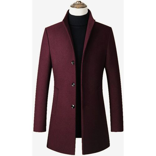 Men's Jackets & Coats Men's Coats Stand Collar Business Casual Quality - milanoo.com - Modalova