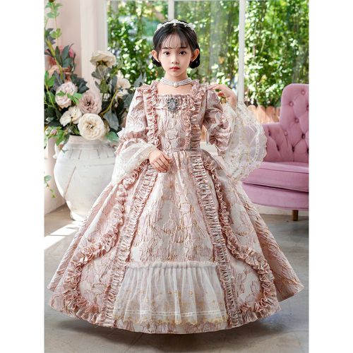 Retro Costumes Girl's Ruffles Polyester Dress Euro-Style Marie Antoinette Costume Vintage Clothing - milanoo.com - Modalova