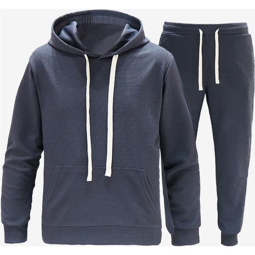 Men's Two-Piece Suit Casual Sports Sweatshirt and Pant - milanoo.com - Modalova