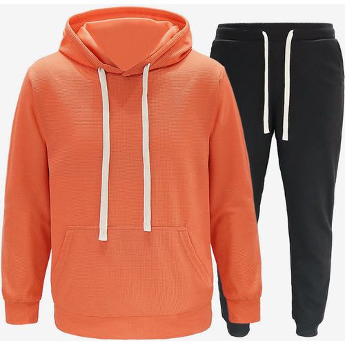 Men's Two-Piece Suit Casual Sports Sweatshirt and Pant - milanoo.com - Modalova