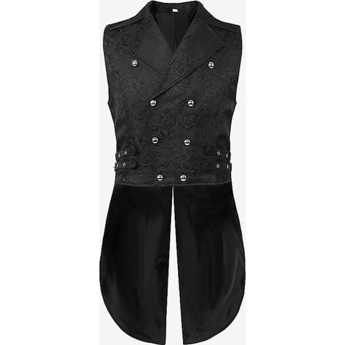 Vintage Vintage Sleeveless Polyester Polyester Fiber Waistcoat Retro Costumes For Man - milanoo.com - Modalova