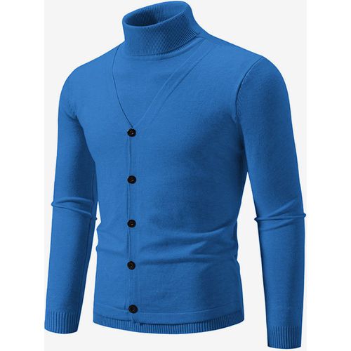 Men's Sweaters Men's Pullover Knitwear High Collar Summer Gray - milanoo.com - Modalova