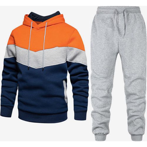 Men's Activewear Men's Athletic Apparel Color Block - milanoo.com - Modalova