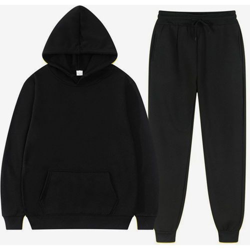 Men's Two Piece Sets Fleece Sweatshirt Men's Hoodie and Pants - milanoo.com - Modalova