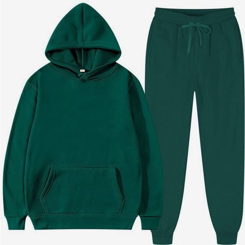 Men's Two Piece Sets Fleece Sweatshirt Men's Hoodie and Pants - milanoo.com - Modalova