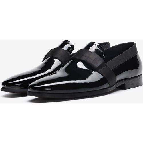 Men's Loafer Round Toe Patent Cowhide Slip On Prom Wedding Shoes - milanoo.com - Modalova