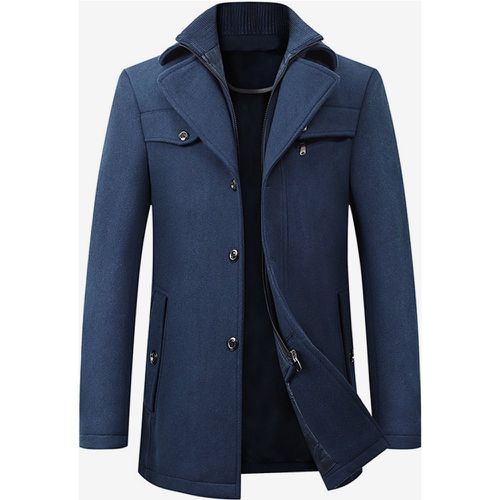 Men's Jackets & Coats Men's Coats Turndown Collar Chic Camel Quality - milanoo.com - Modalova