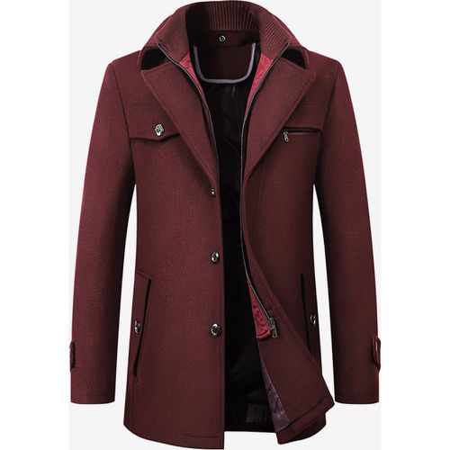 Men's Jackets & Coats Men's Coats Turndown Collar Chic Camel Quality - milanoo.com - Modalova