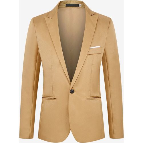 Men's Jacket Slim Casual Suit Tops Plus Size Blazer - milanoo.com - Modalova