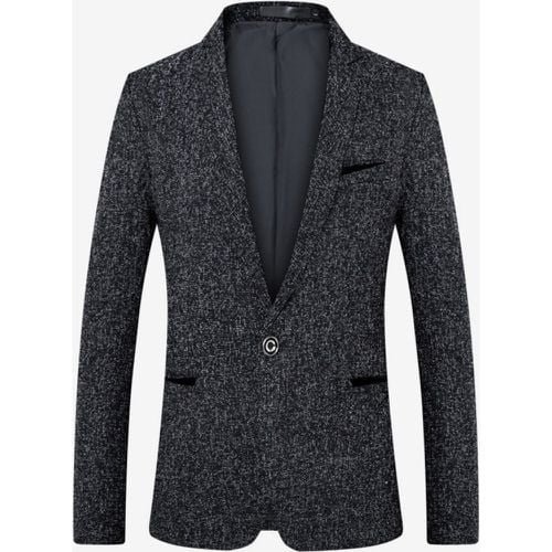 Men's Blazer Jacket Slim Fit Single Botton Top - milanoo.com - Modalova