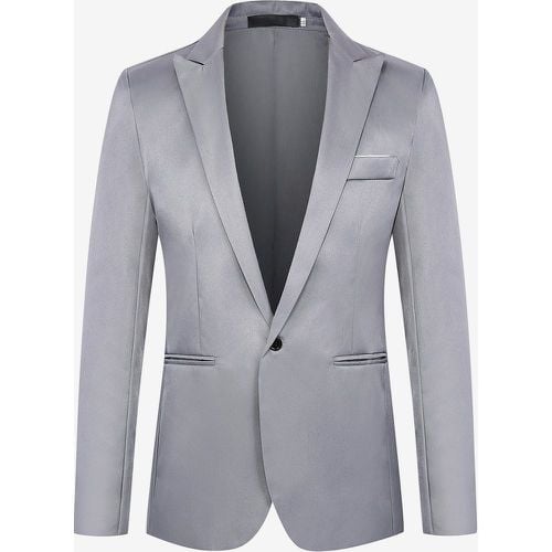 Men's Jacket Slim Casual Suit Tops Plus Size Blazer - milanoo.com - Modalova