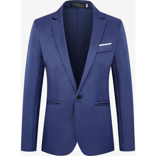 Men's Jacket Slim Casual Suit Tops Plus Size Blazer - milanoo.com - Modalova