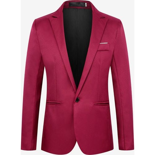 Men's Jacket Slim Casual Suit Tops Plus Size Blazer - milanoo.com - Modalova