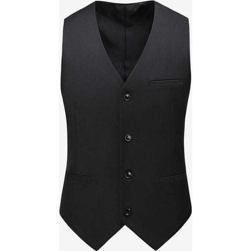 Men's Dress Vests Formal Evening Formal V-Neck Pockets Royal Blue - milanoo.com - Modalova