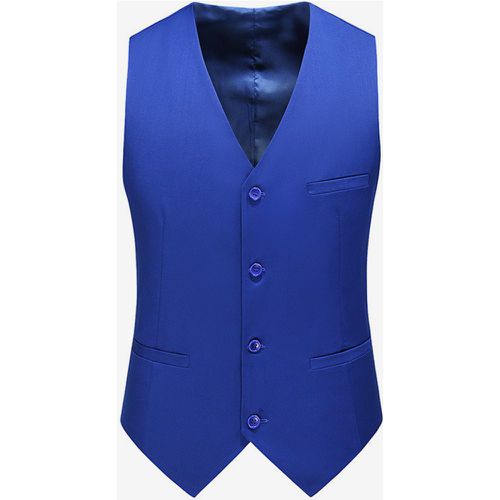 Men's Dress Vests Formal Evening Formal V-Neck Pockets - milanoo.com - Modalova