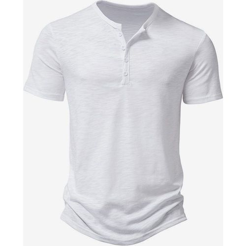 Men's Cotton Polo Men's Short Sleeve T-Shirt - milanoo.com - Modalova