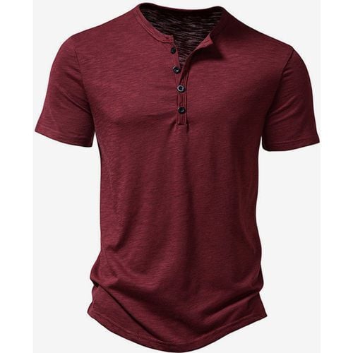 Men's Cotton Polo Men's Short Sleeve T-Shirt - milanoo.com - Modalova