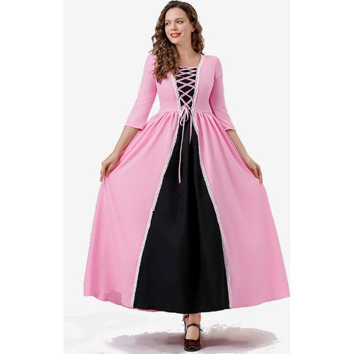 Halloween Halloween Costumes Adult's Color Block Elegant Dress Polyester Halloween Set Holidays Costumes - milanoo.com - Modalova