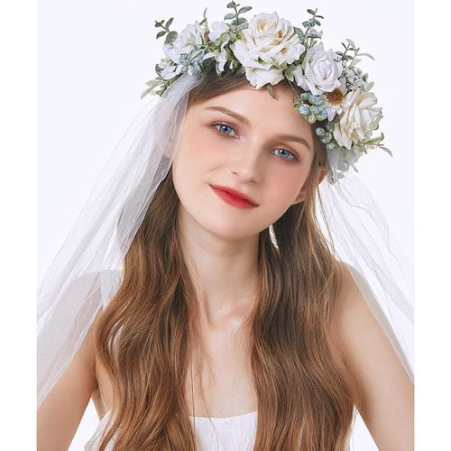 Headpiece Wedding Corduroy Bridal Hair Accessories - milanoo.com - Modalova