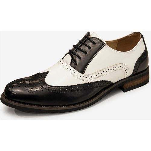 Men's Dress Shoes Modern Round Toe Dress Derby Shoes - milanoo.com - Modalova