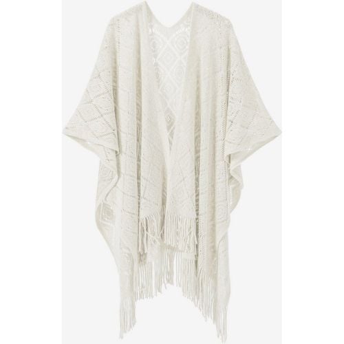 Women Poncho Designed Neckline Light Brown Poncho Cape - milanoo.com - Modalova