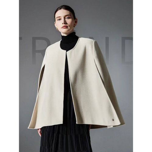 Women Poncho Designed Neckline Poncho Cape - milanoo.com - Modalova