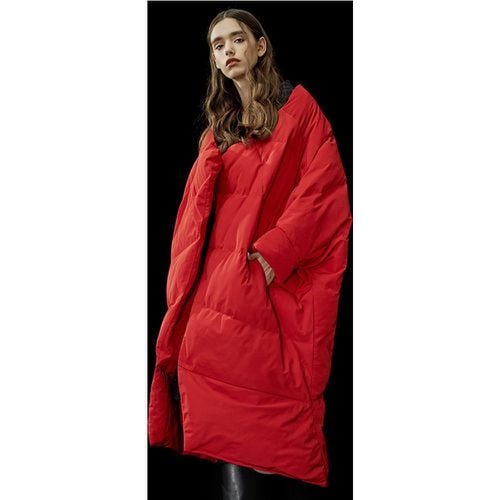 Down Jacket For Women Asymmetrical Polyester - milanoo.com - Modalova