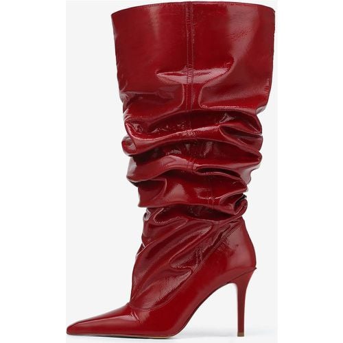 Mid Calf Boots Women's Pointed Toe Stiletto Heel Slouch Boots - milanoo.com - Modalova