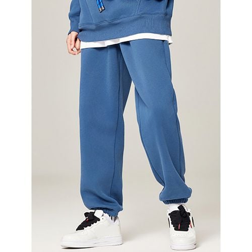 Men's Fleece Sweatpants Casual Moisture Wicking Breathable Trousers - milanoo.com - Modalova