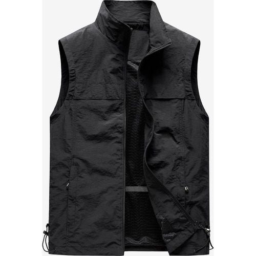 Men's Classic Outdoor Fishing Vest Waterproof Breathable Multi Pockets Casual Vest - milanoo.com - Modalova