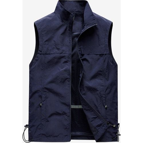 Men's Classic Outdoor Fishing Vest Waterproof Breathable Multi Pockets Casual Vest - milanoo.com - Modalova