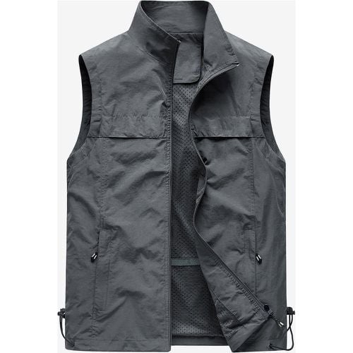 Men's Classic Outdoor Fishing Vest Waterproof Breathable Multi Pockets Casual Vest - milanoo.com - Modalova