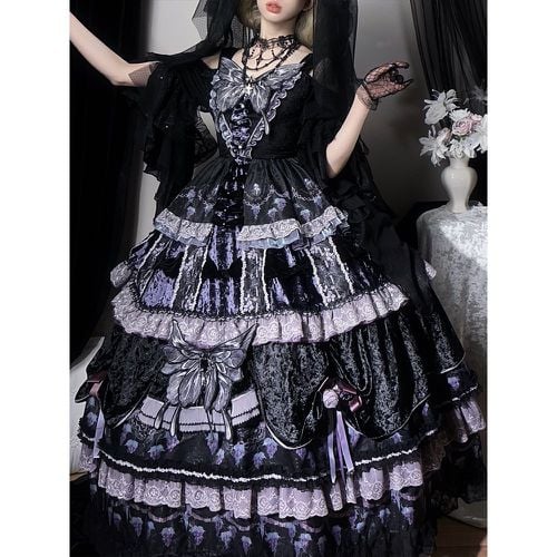 Gothic Lolita Dresses Butterfly Chains Butterfly Pattern Fruit Pattern - milanoo.com - Modalova