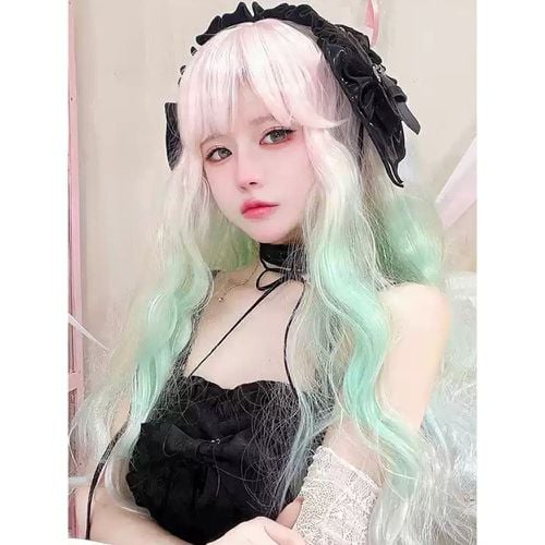 Harajuku Fashion Lolita Wig Long Heat-resistant Fiber Tousled Lolita Accessories - milanoo.com - Modalova