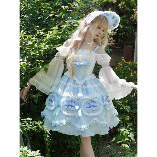 Sweet Lolita Dress Polyester Sleeveless Jumper Skirt Lolita Dress - milanoo.com - Modalova