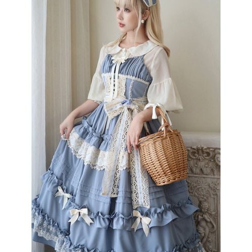 Sweet Lolita Dress Polyester Sleeveless Jumper Skirt Lolita Dress - milanoo.com - Modalova