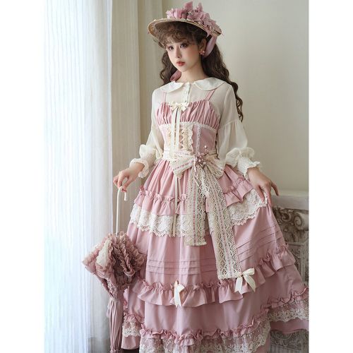 Sweet Lolita Dress Polyester Sleeveless Jumper Skirt Lolita Dress - milanoo.com - Modalova