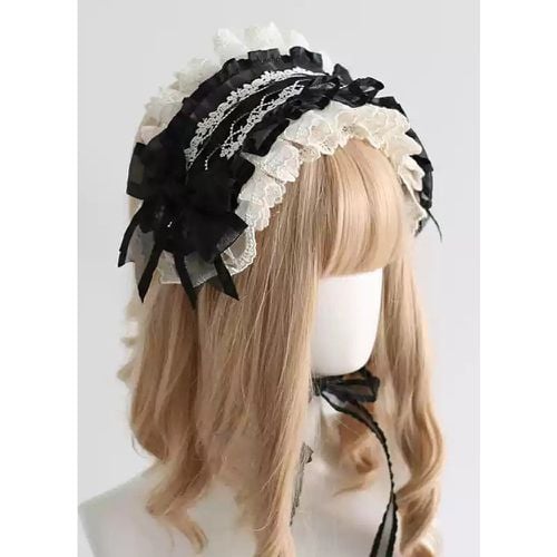 Gothic Lolita Accessories Bows Lace Headwear Polyester Miscellaneous - milanoo.com - Modalova